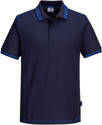 Picture of Prime Mover Workwear Essential Two Tone Polo Shirt (B218)