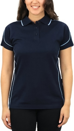 Picture of Be Seen Uniform-BSP09L-Ladies Baby Waffle Knit Polo