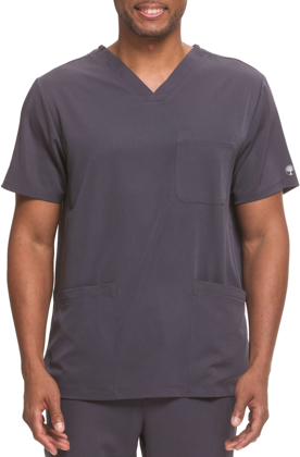 Picture of Healing Hands-2590 - Mens Matthew 4 Pocket Back Yoke V-Neck Top