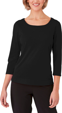 Picture of City Collection Smart Knit 3/4 Sleeve Blouse (2290)