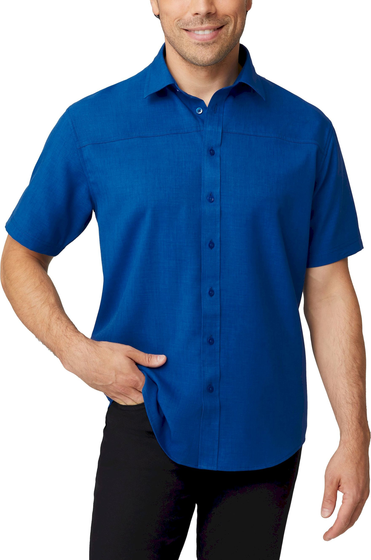 City Collection Ezylin® Mens Short Sleeve Shirt (4145SS)|Scrubs ...