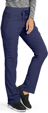 Picture of Grey's Anatomy Womens Impact Elevate 6 Pocket Pants - Tall Indigo Size S (GR-7228T)