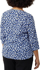 Picture of NNT Uniforms Antibacterial Petal Print 3/4 Sleeve Top - Blue/Taupe (CATUFN-BLT)