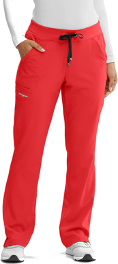 Picture of SKECHERS Scrubs by Barco-SKP505P-Ladies Focus Scrub Pant Petite Coral Lipstick Size (LP & MP)