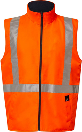 Picture of NCC Apparel Mens NSW Rail Hi Vis Reversible Fleece Reflective Vest With X Pattern Tape (WW9018)