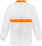 Picture of NCC Apparel Mens Long Sleeve Food Industry Jacshirt With Contrast Collar And Chestband (WS3003)