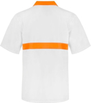 Picture of NCC Apparel Mens Short Sleeve Food Industry Jacshirt With Contrast Collar And Chestband (WS3007)