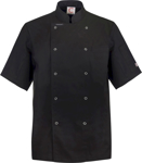 Picture of NCC Apparel Mens Executive Short Sleeve Chef Jacket With Press Studs (CJ040)
