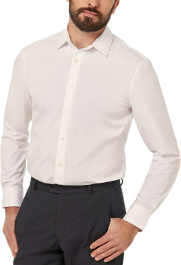 Picture of NNT Uniforms Mens Cotton Long Sleeve Shirt - White (CATJJT-WHT)
