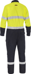 Picture of Bisley Workwear Taped Hi Vis FR Ripstop Vented Coverall - 185/240 GSM (BC8477T)
