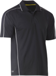 Picture of Bisley Workwear Cool Mesh Polo With Reflective Piping (BK1425)