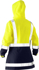 Picture of Bisley Workwear Womens Taped Hi Vis Recycled Rain Shell Jacket (BJL6766T)