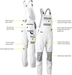 Picture of Bisley Workwear Painters Contrast Bib & Brace Overall (BAB0422)