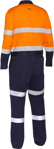 Picture of Bisley Workwear Taped Hi Vis Coverall With Waist Zip Opening (BC6066T)