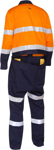 Picture of Bisley Workwear Taped Hi Vis Coverall With Waist Zip Opening (BC6066T)