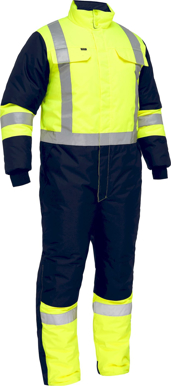 Picture of Bisley Workwear X Taped Two Tone Hi Vis Freezer Coverall (BC6453T)