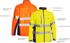 Picture of Bisley Workwear Taped Hi Vis Soft Shell Jacket (BJ6059T)