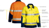 Picture of Bisley Workwear Taped Hi Vis Drill Jacket With Liquid Repellent Finish (BJ6917T)