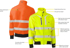 Picture of Bisley Workwear Taped Hi Vis Soft Shell Bomber Jacket (BJ6979T)