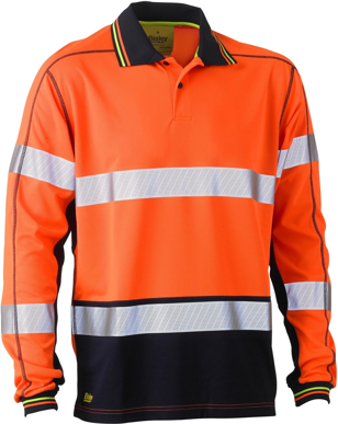 Picture of Bisley Workwear Taped Hi Vis Polyester Mesh Polo (BK6219T)