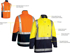 Picture of Bisley Workwear Taped Hi Vis 3 In 1 Drill Jacket (BJ6970T)