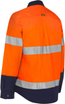 Picture of Bisley Workwear Womens Taped Hi Vis Maternity Drill Shirt (BLM6456T)