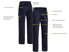 Picture of Bisley Workwear Cotton Drill Cool Lightweight Work Pants (BP6899)