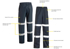 Picture of Bisley Workwear Taped Stretch PU Rain Pants (BP6936T)