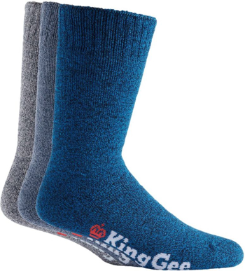 Picture of KingGee Mens Bamboo 3-Pack Work Socks (K09002)