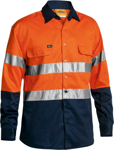 Picture of Bisley Workwear Taped Hi Vis Drill Shirt (BT6456)