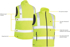 Picture of Bisley Workwear Taped Hi Vis Puffer Vest (BV0329HT)