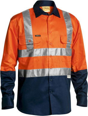 Picture of Bisley Workwear Taped Hi Vis Drill Shirt (BS6267T)