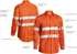 Picture of Bisley Workwear Taped Hi Vis Cool Lightweight Drill Shirt (BS6897)