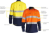 Picture of Bisley Workwear Closed Front Taped Hi Vis Ripstop Shirt (BSC6415T)