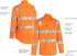 Picture of Bisley Workwear Taped Biomotion Cool Lightweight Hi Vis Shirt (BS6016T)