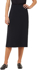 Picture of NNT Uniforms Womens Crepe Stretch Midi Length A-Line Skirt - Black (CAT2RV-BKP)