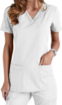 Picture of Cherokee Scrubs Womens Collection Knit Panel V-Neck Top (CH-WW645)