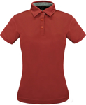 Picture of Stencil Womens Kahve Short Sleeve Polo (1164 Stencil)