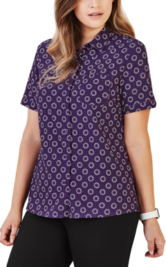 Picture of Bizcare Womens Florence Daisy Print Short Sleeve Shirt (CS948LS)