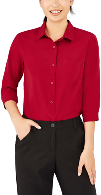 Picture of Bizcare Womens Florence Plain 3/4 Sleeve Shirt (CS951LT)