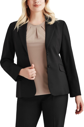 Picture of Biz Corporates Womens Comfort Wool Stretch Longline Jacket (64012)