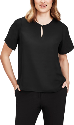 Picture of Biz Corporates Womens Vienna Short Sleeve Blouse (RB261LS)