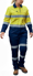 Picture of Bisley Workwear Womens Taped Hi Vis Cotton Drill Coverall (BCL6066T)