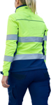 Picture of Bisley Workwear Womens Taped Two Tone Hi Vis Soft Shell Jacket (BJL6059T)