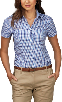 Picture of Identitee Womens Hudson Short Sleeve Shirt (W57)