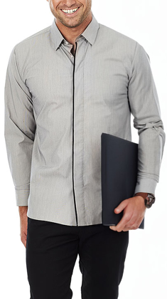 Picture of Identitee Mens Stella Long Sleeve Shirt (W26 )