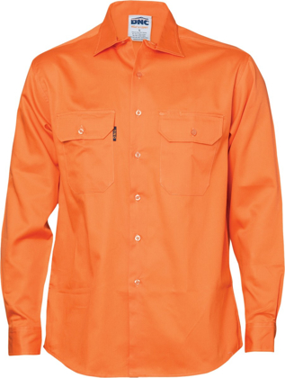 Picture of DNC Workwear Cotton Drill Work Long Sleeve Shirt (3202)