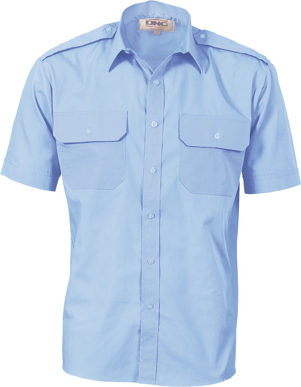 Picture of DNC Workwear Epaulette Short Sleeve Shirt (3213)