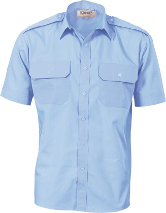 Picture of DNC Workwear Epaulette Short Sleeve Shirt (3213)