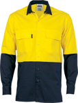 Picture of DNC Workwear Hi Vis 3 Way Cool Breeze Long Sleeve Shirt (3938)